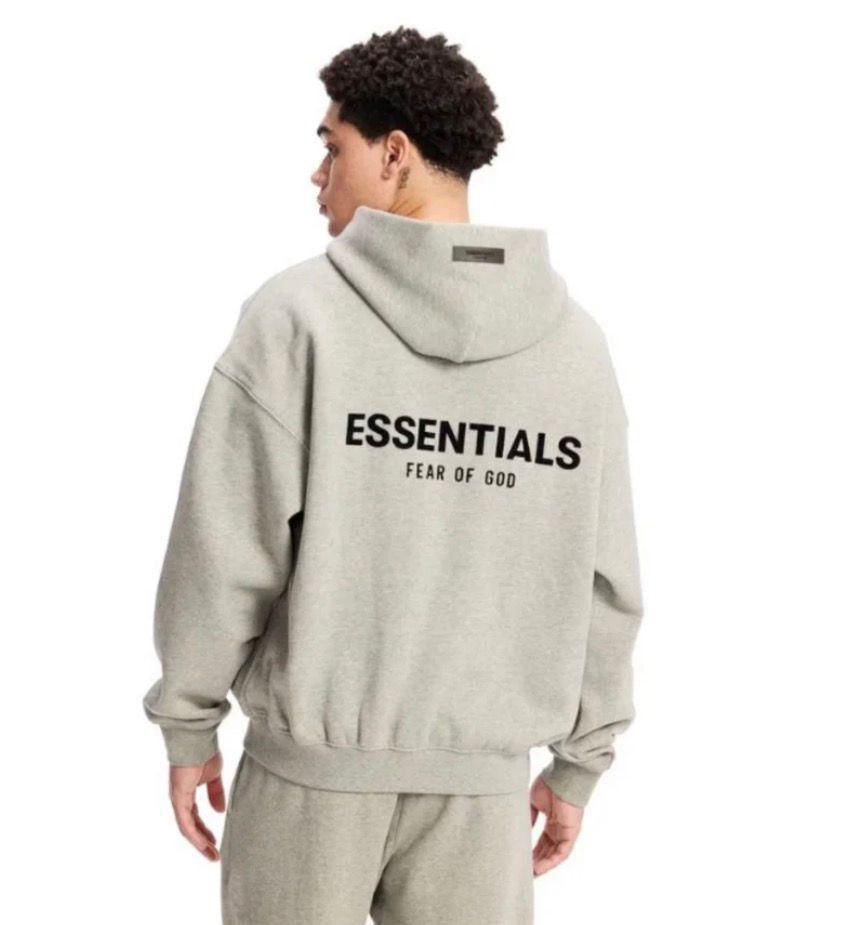 HOODIE ESSENTIALS SS22 Heather Grey