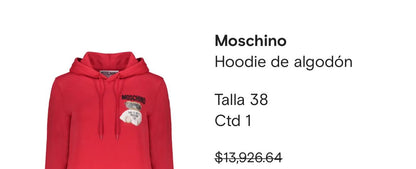 HOODIE MOSCHINO (MUJER)
